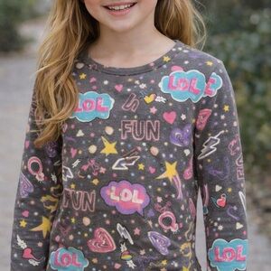 Sweet N Sassy Kids Long Sleeve Tee - Size 6/6X (Girls)